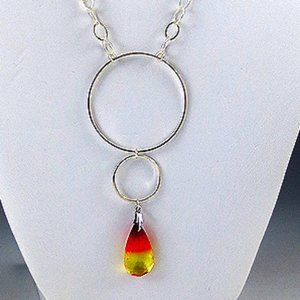 Crystal and Sterling Silver Necklace